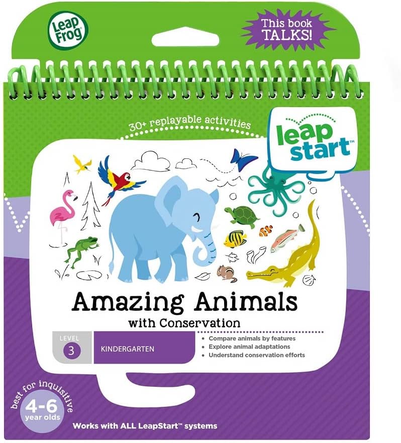 Leap Start Reception Activity Book - Amazing Animals and Conservation, Multi Color