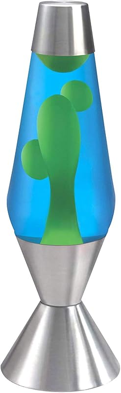 Lava Lite 5224 Lámpara de lava, 52 onzas, amarillo/azul/plata