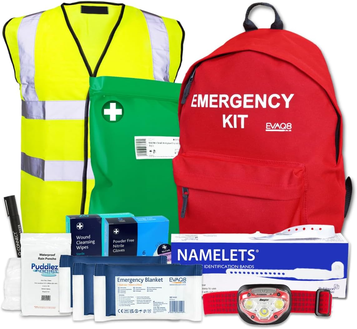 EVAQ8 Care Home Fire Evacuation Kit - Emergency Grab Bag