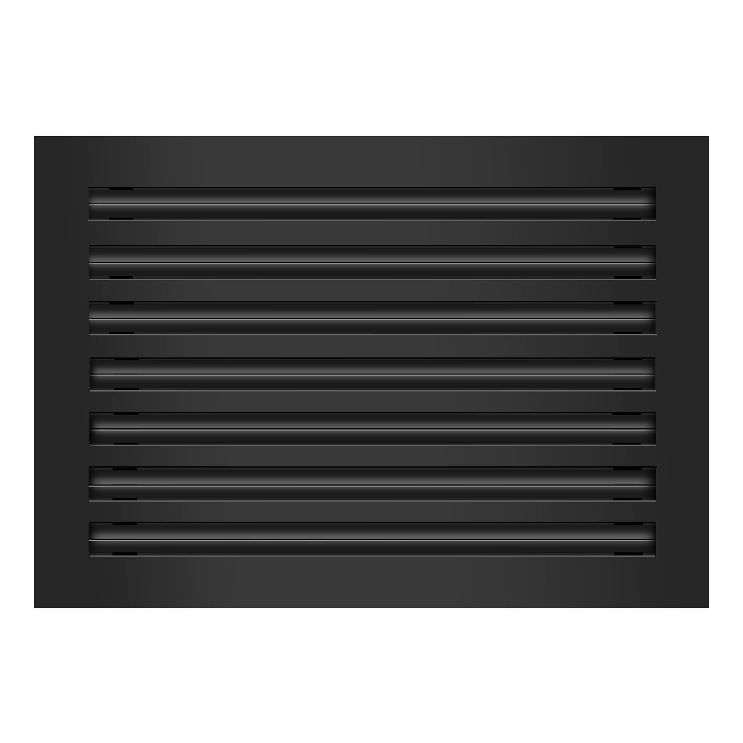 BUILDMART - 20x14 Modern AC Vent Cover - Decorative Black Aluminum