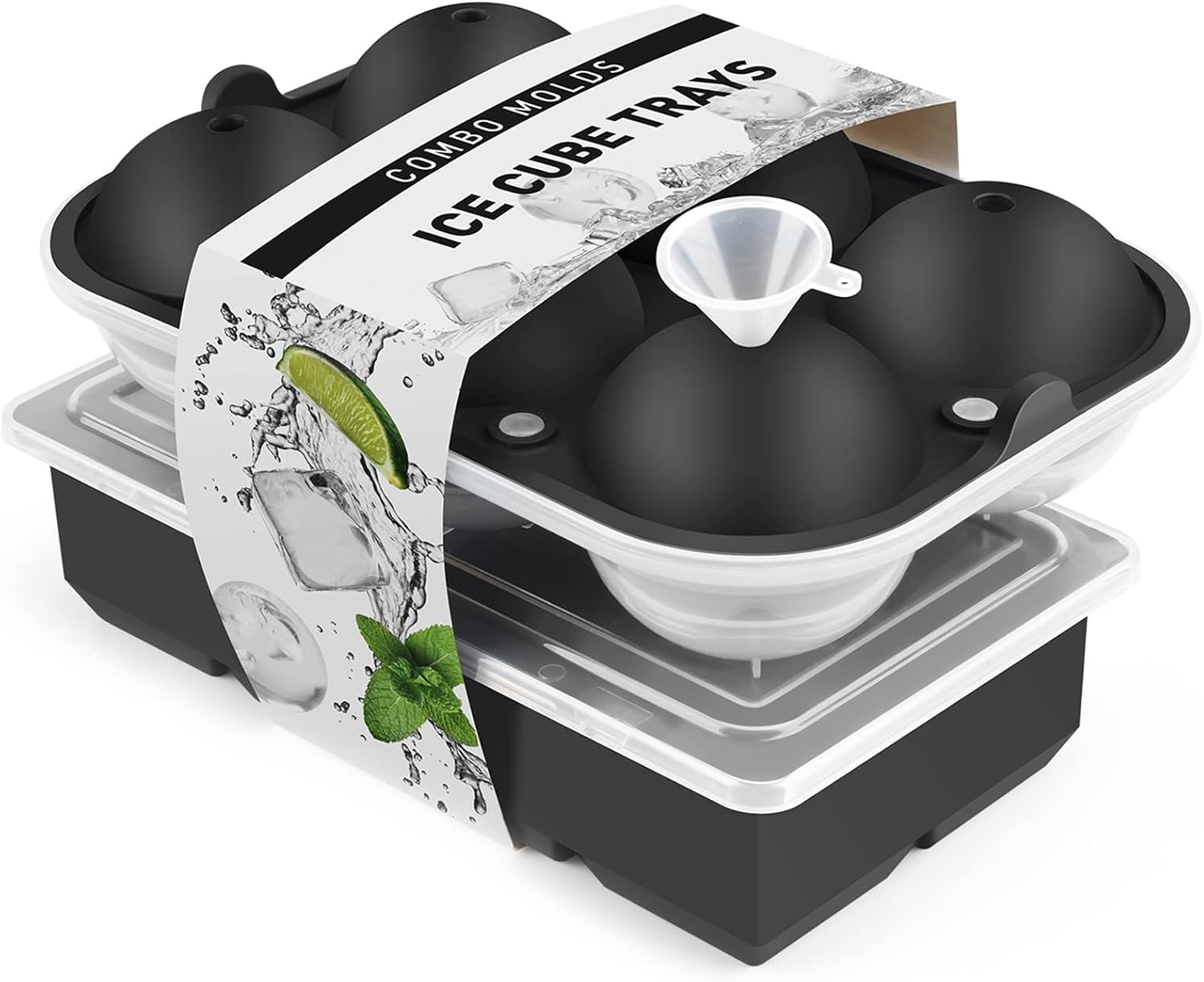 Eiswürfelform Für XXL Kugeleis - 6 Kugeln à 45mm, BPA-frei