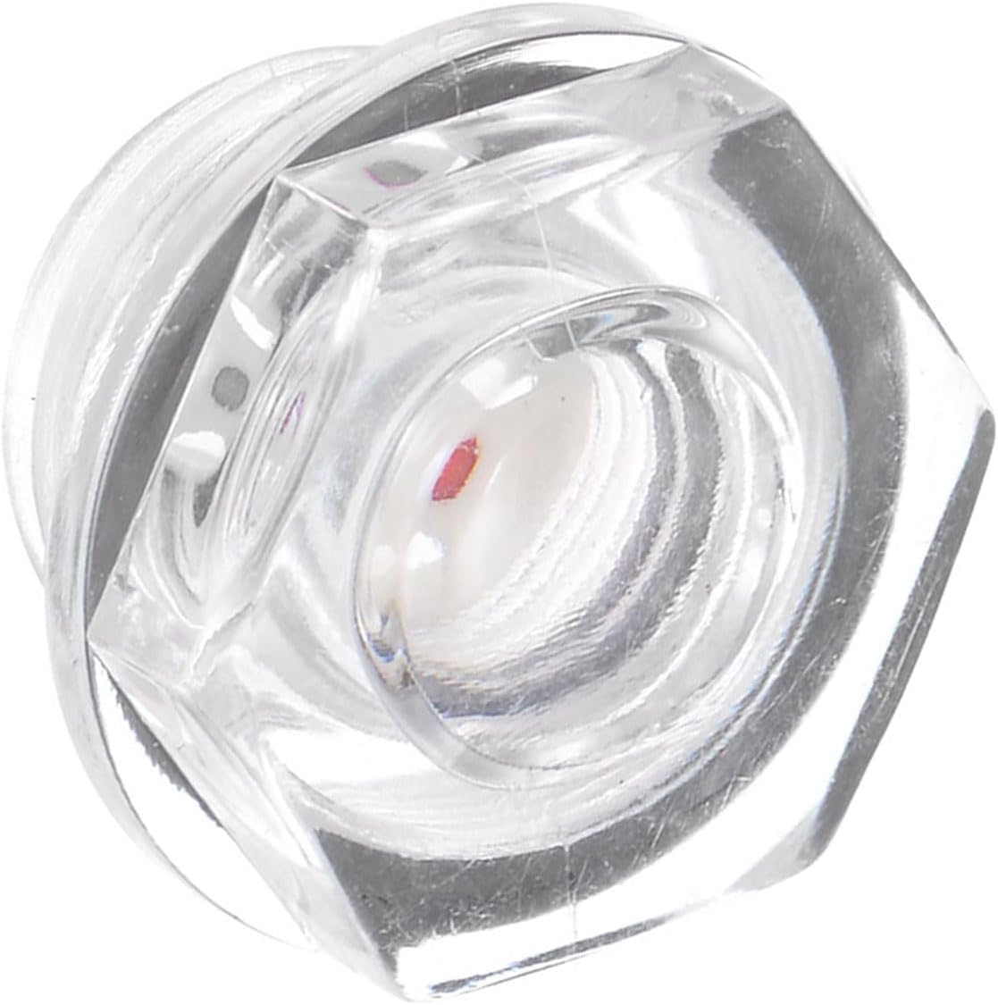 Air Compressor Oil Sight Glass, | M18x1.5mm Male Thread | Hex Head Oil Liquid Level Indicator Glass Window - (Applications: for Gearbox Fittings), 1-Piece