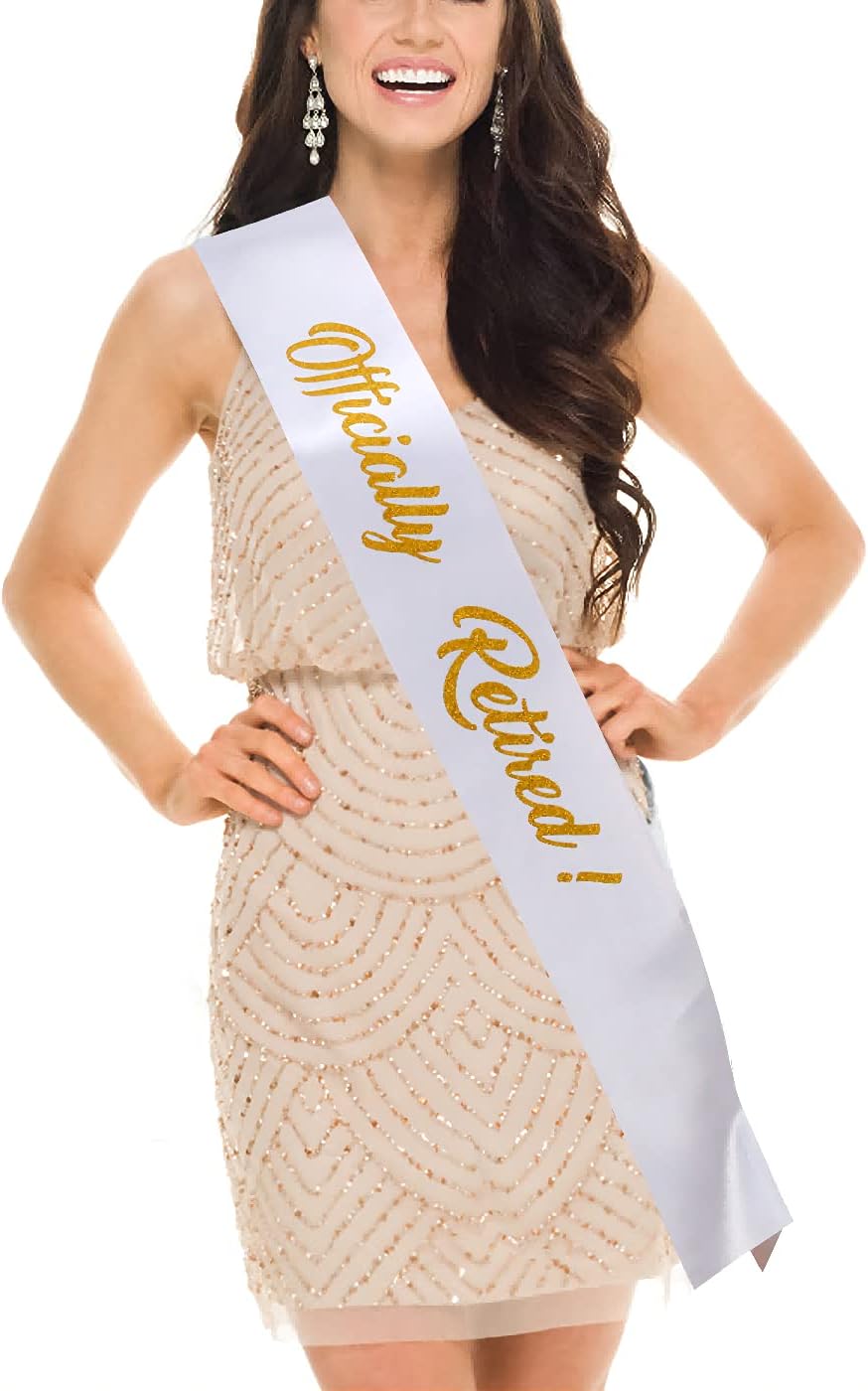 Officially Retired Sash,Retirement Sash for Women,Great