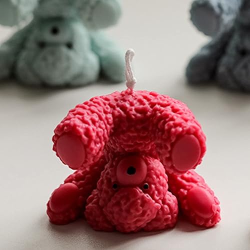 Miniatura 4 de TOPYS Moldes de silicona para velas de oso invertido en 3D, molde de chocolate con oso lindo, moldes novedosos para colgante de resina, tallado de