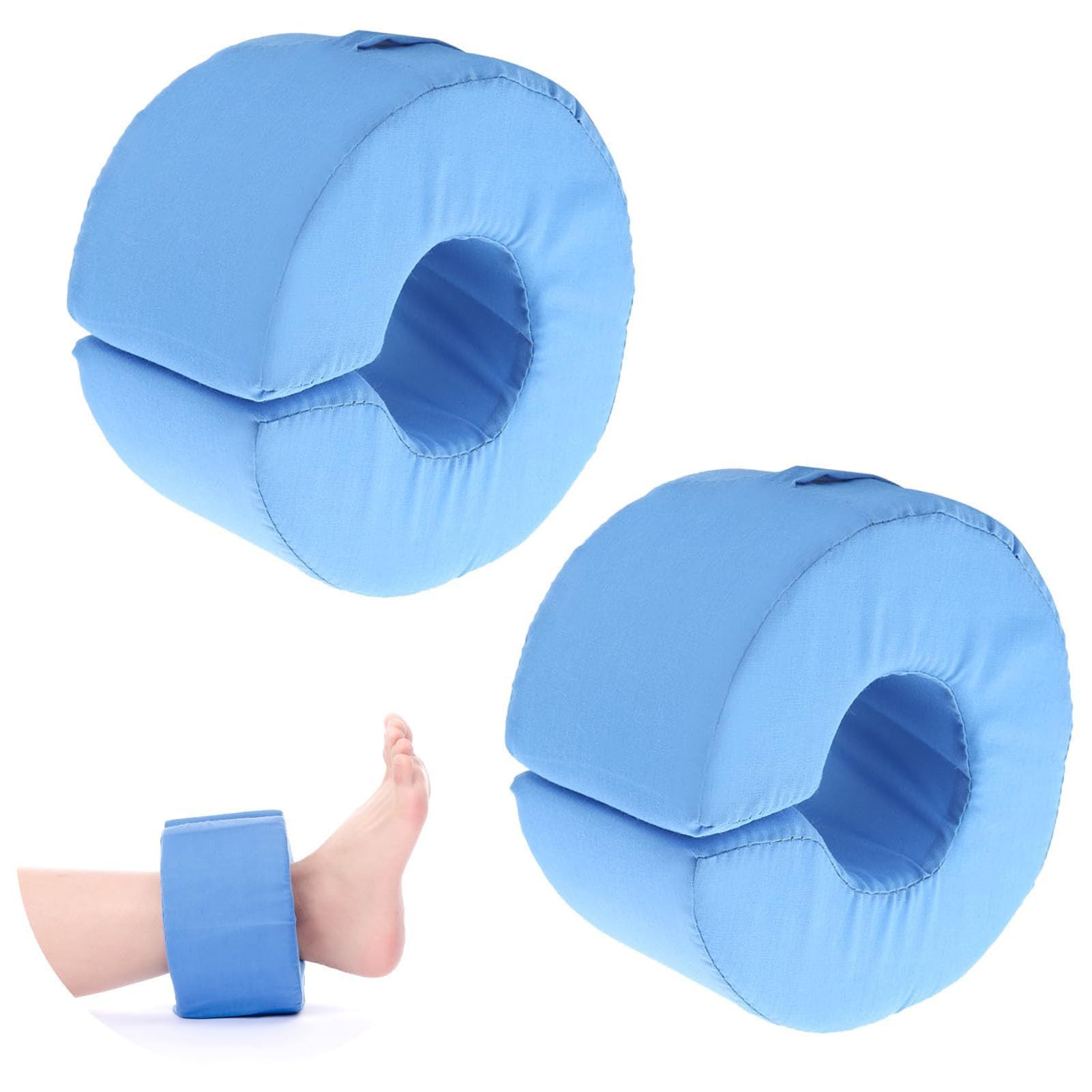 GEDRACKPMYN Foot Elevator, 2 Pcs Foot Foam Elevation Pillows Cushion, Ankle Pillow for Rest Sleep Elevation Preventing Ulcers Sores