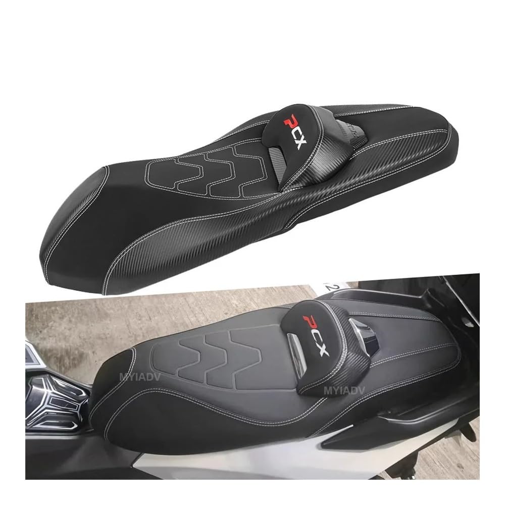 Motorrad Passagier Kissen Motorrad-Ersatzteil Bequeme Sitzmatte Hinten Passagier Pad Kissen Rückenlehne Sitze Für PCX 160 2020-2025 PCX125 125 PCX160