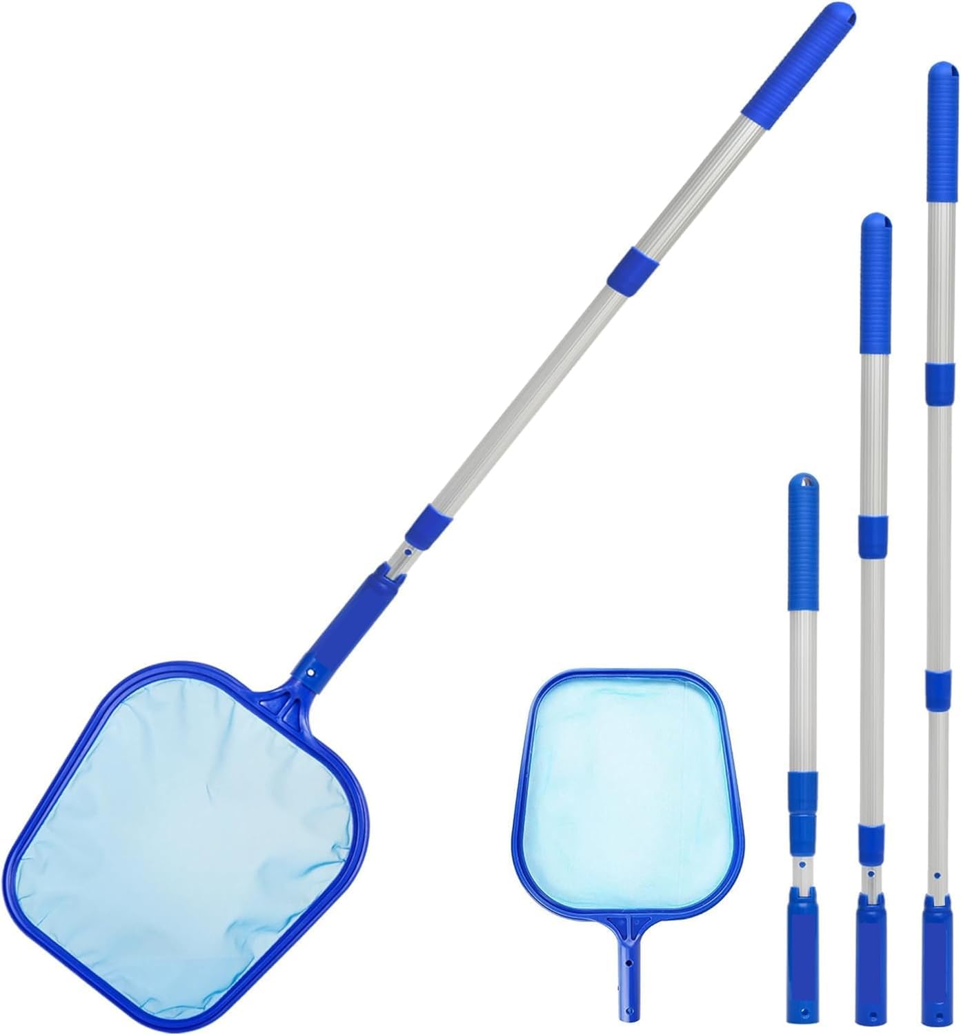 Swimming Pool Net, Leaf Skimmer with Telescopic Handle for Pools and Spas