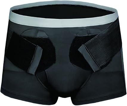 Hernia Belts for Men Hernia Support Truss, Single/Double Inguinal, Groin Hernia Support Truss Underwear Briefs with 2 Removable Compression Pads, Pain ReliefLarge