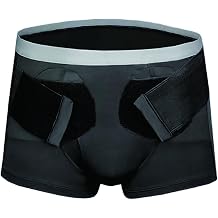 Hernia Belts for Men Hernia Support Truss, Single/Double Inguinal, Groin Hernia Support Truss Underwear Briefs with 2 Removable Compression Pads, Pain ReliefLarge
