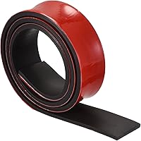 Vista 25 de uxcell Rollos de láminas de goma adhesiva de 1/4 pulgadas de alto x 0.79 pulgadas de ancho x 118 pulgadas de largo, tiras de goma sólida de neopreno