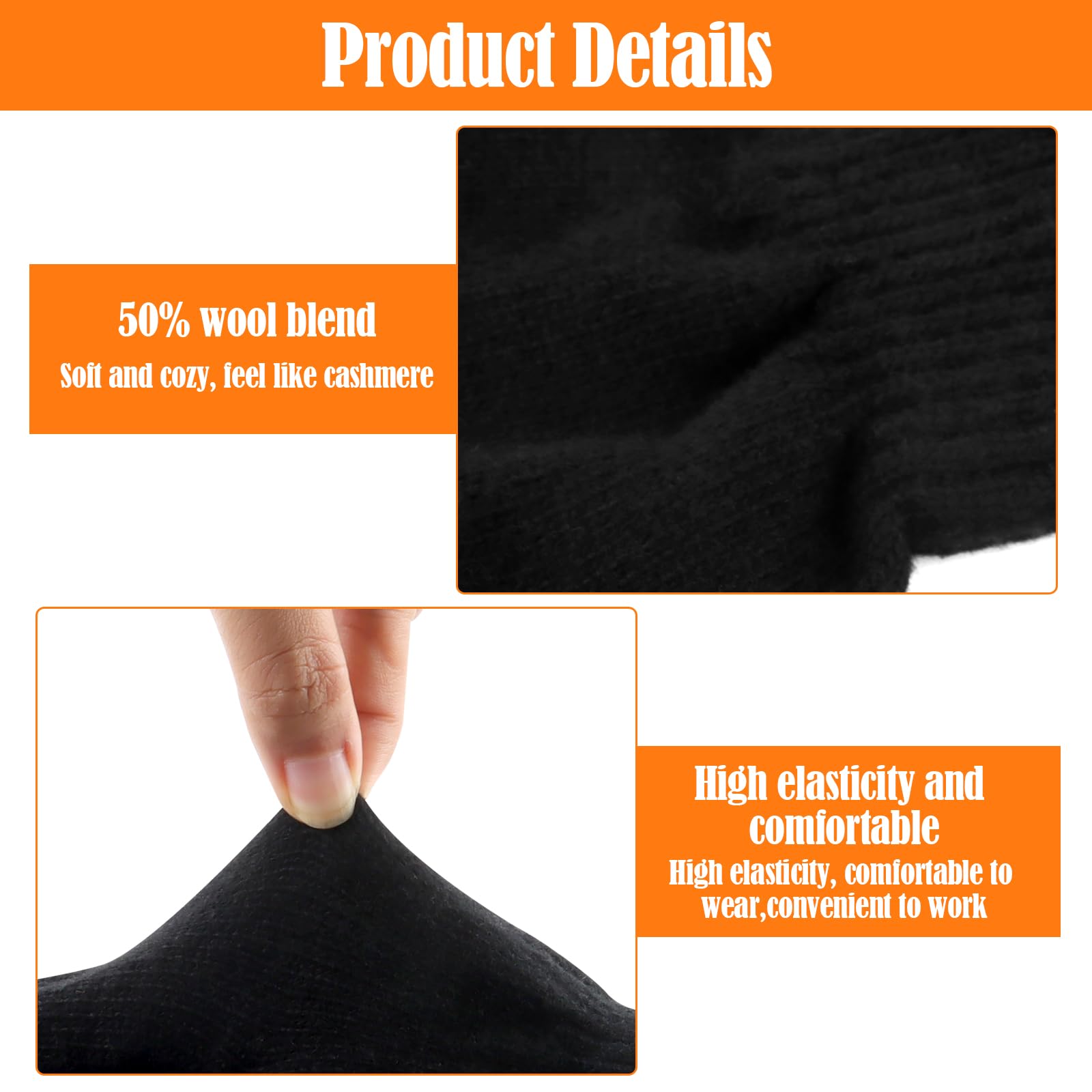 Talifoca Guantes térmicos con pantalla táctil para mujer y hombre, forro polar cálido para esquí, ciclismo, trabajo