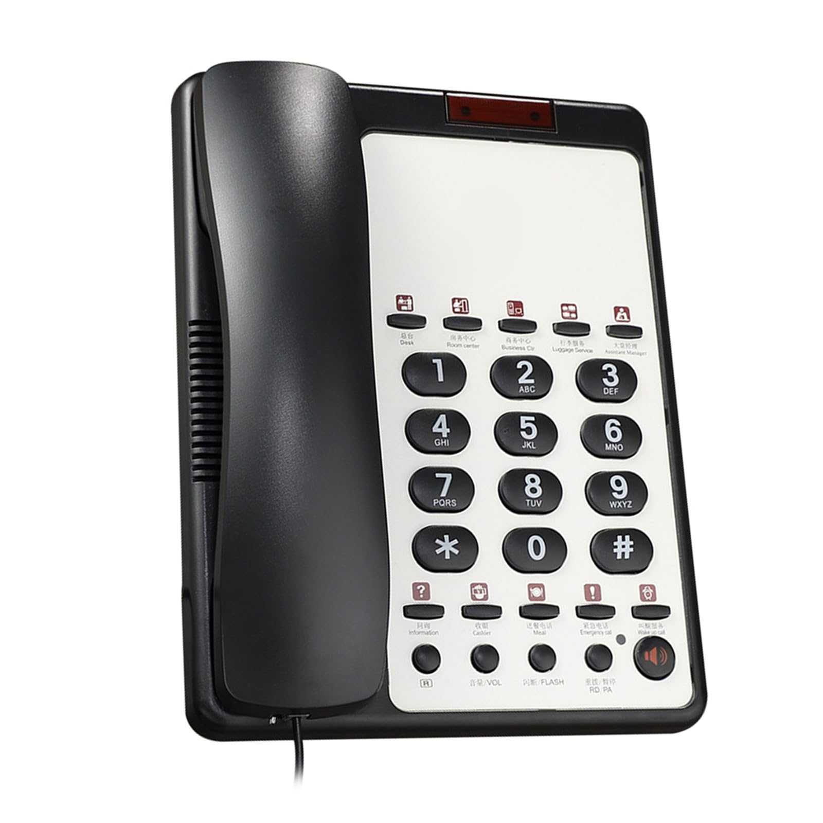 B188B Telefono con Filo per Hotel Telefono Fisso Fisso Montabile A Parete da Tavolo per Servizio Reception nelle Camere degli Hotel