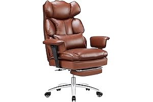 High Back Comfotable Ergonomic Desk Chair with Leg Rest and Lumbar Support