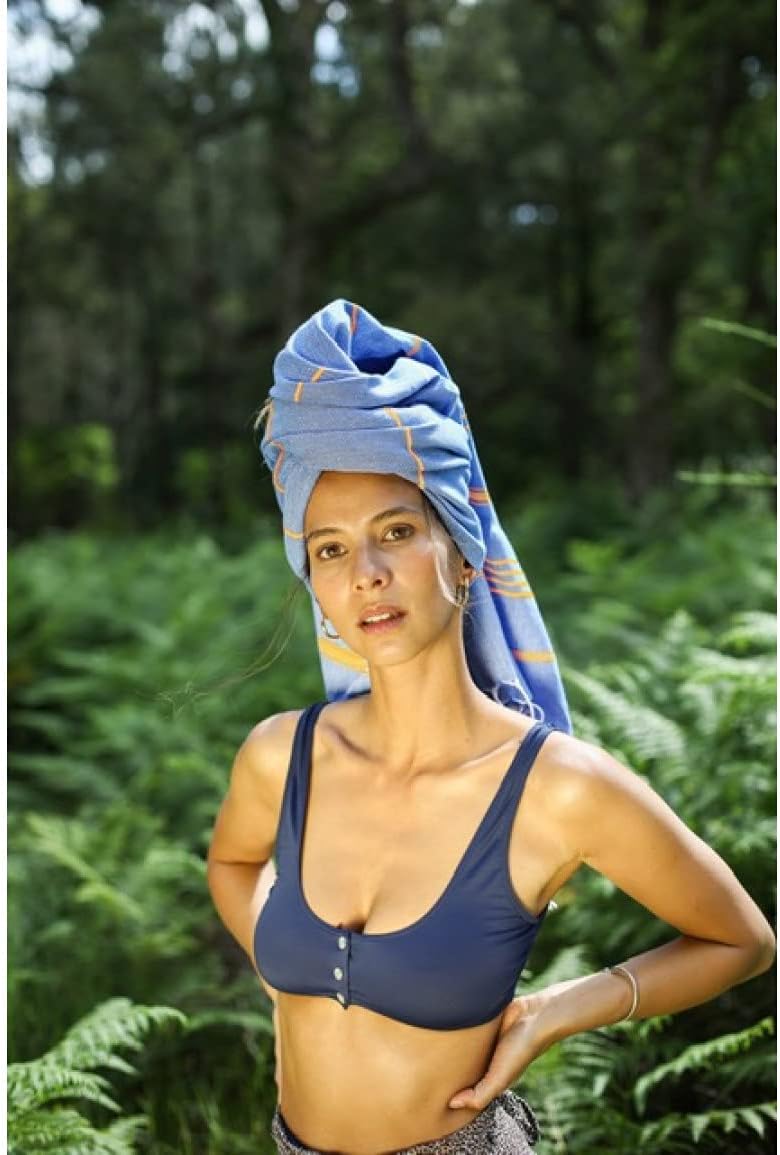 LeStoff Turkish Hammam Towel, 100% organic cotton, 95 x 180 cm, Pre-washed, Absorbent, Quick-drying, Lightweight - Image 5