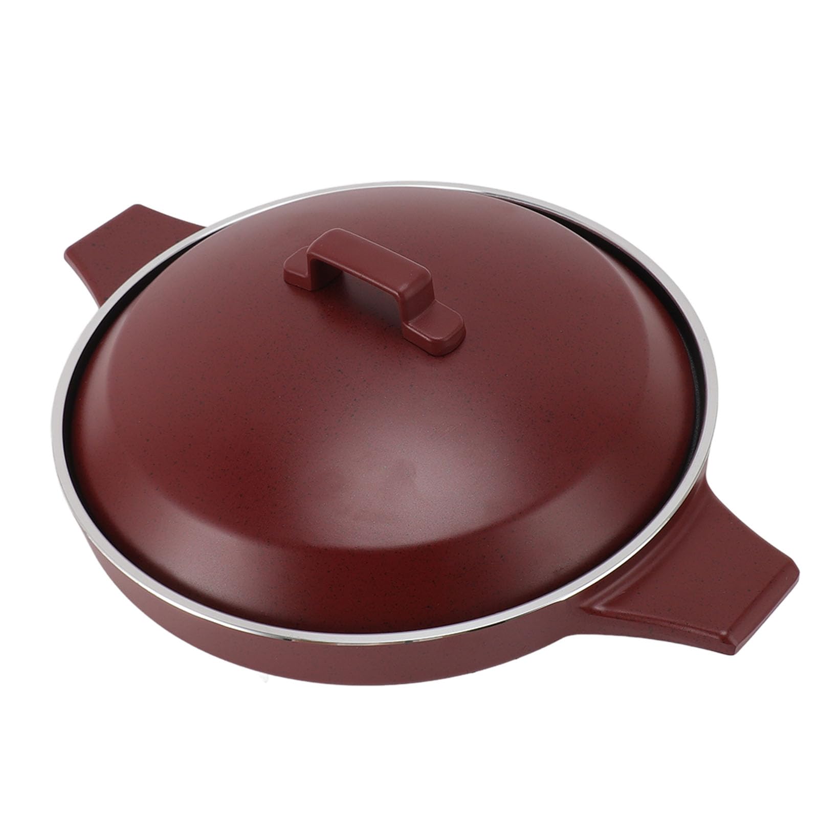 Aramox Patelnia do Suchej Zupy, Garnek do Hot Pot ze Stopu Aluminium z