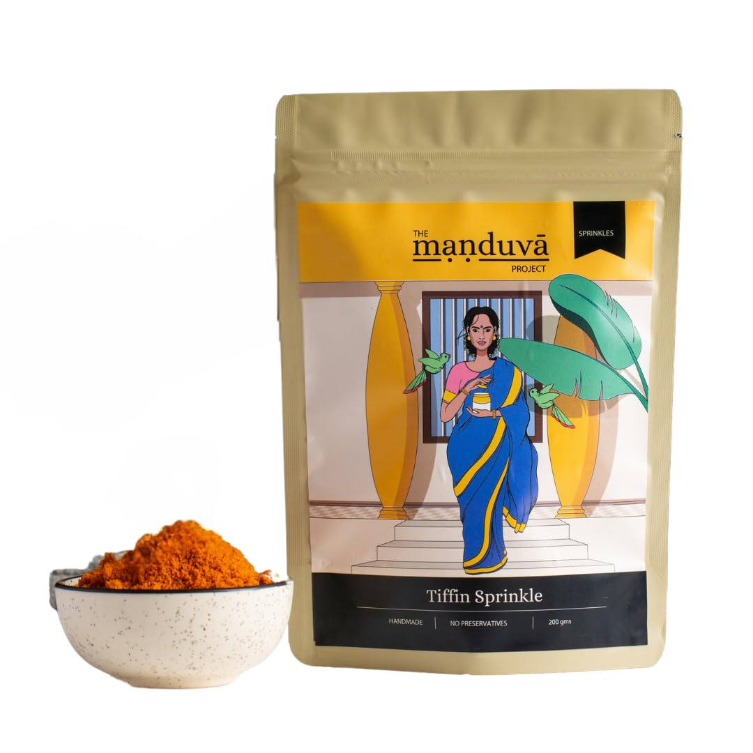 The Manduva Project Tiffin Sprinkle Podi | Idli and Dosa Chutney | Authentic South Indian Flavors | Versatile Masala | Handmade Traditional Andhra Recipe | Handpound Fresh Roasted Lentils, Daals with Seasoning-200gm (B0BNBN9TT3) Amazon Price History, Amazon Price Tracker