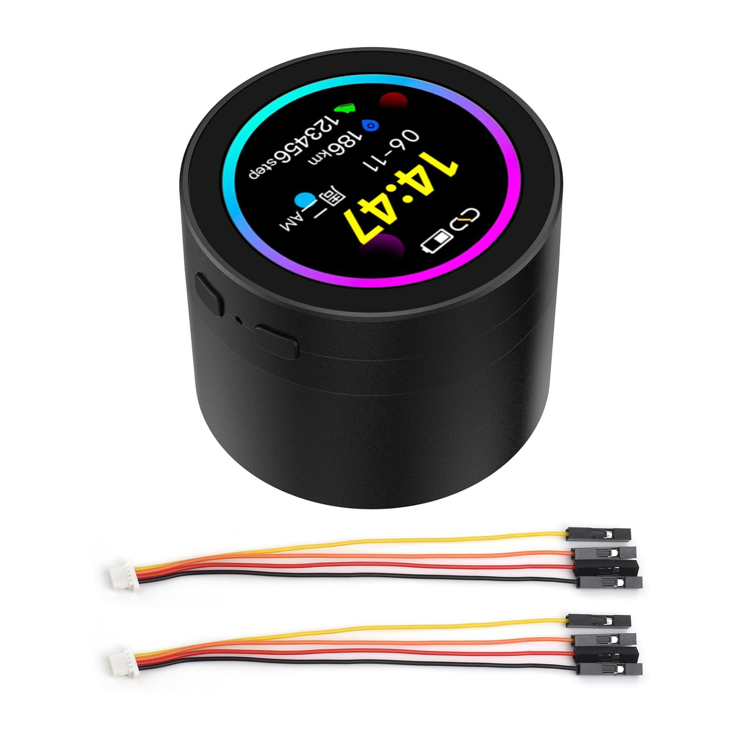 Waveshare ESP32-S3 1.85inch Round LCD Development Board, 360x360, Supports Wi-FI & BT BLE 5, AI Speech, ESP32 with Display with Smart Speaker Box(3.7V Lithium Batt Not Included)