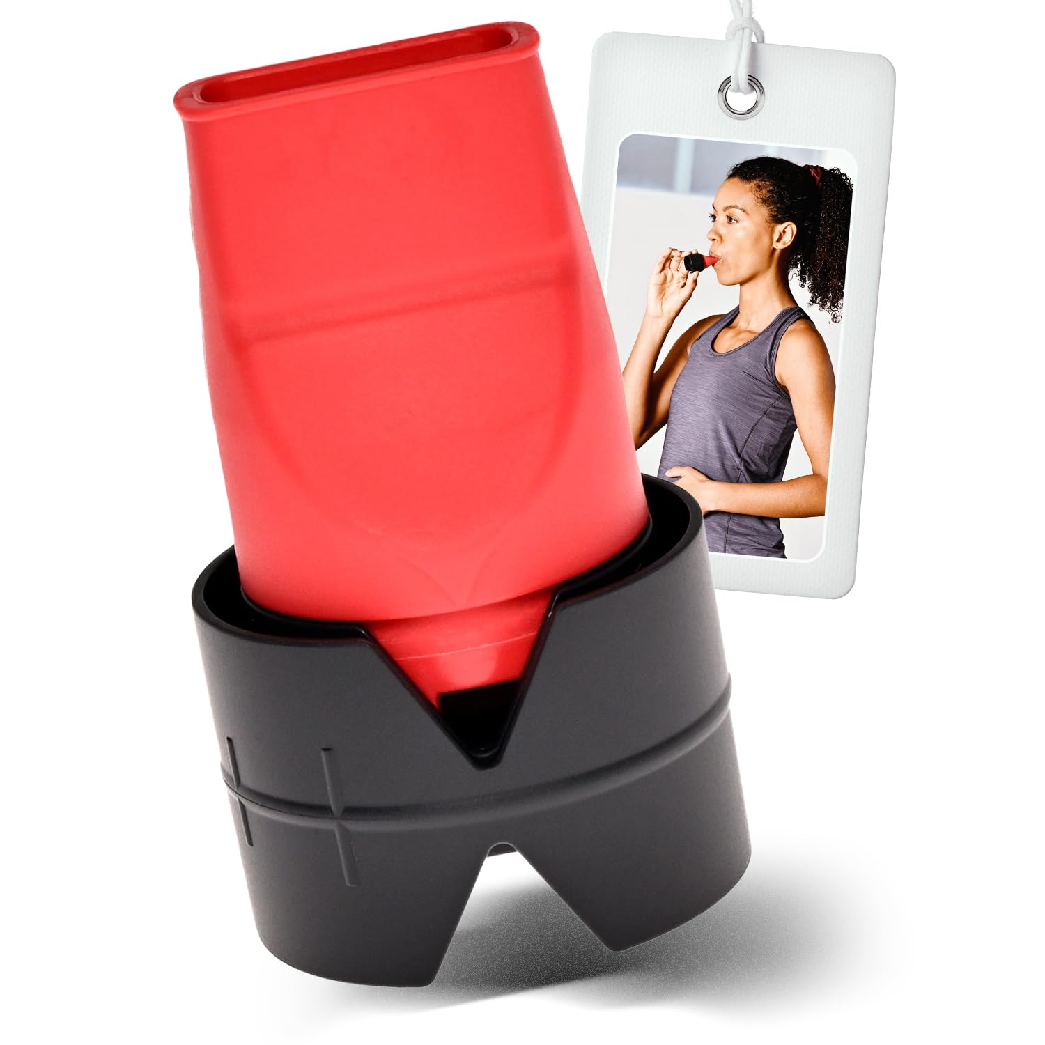 ARTZT neuro Atemtrainer Lungentrainer | Medizinprodukt zur Stärkung der Atemmuskulatur | Breathing Trainer mit 7 Stufen | Atemgerät für effektives Atemtraining| Atemtherapiegerät für Lungentraining