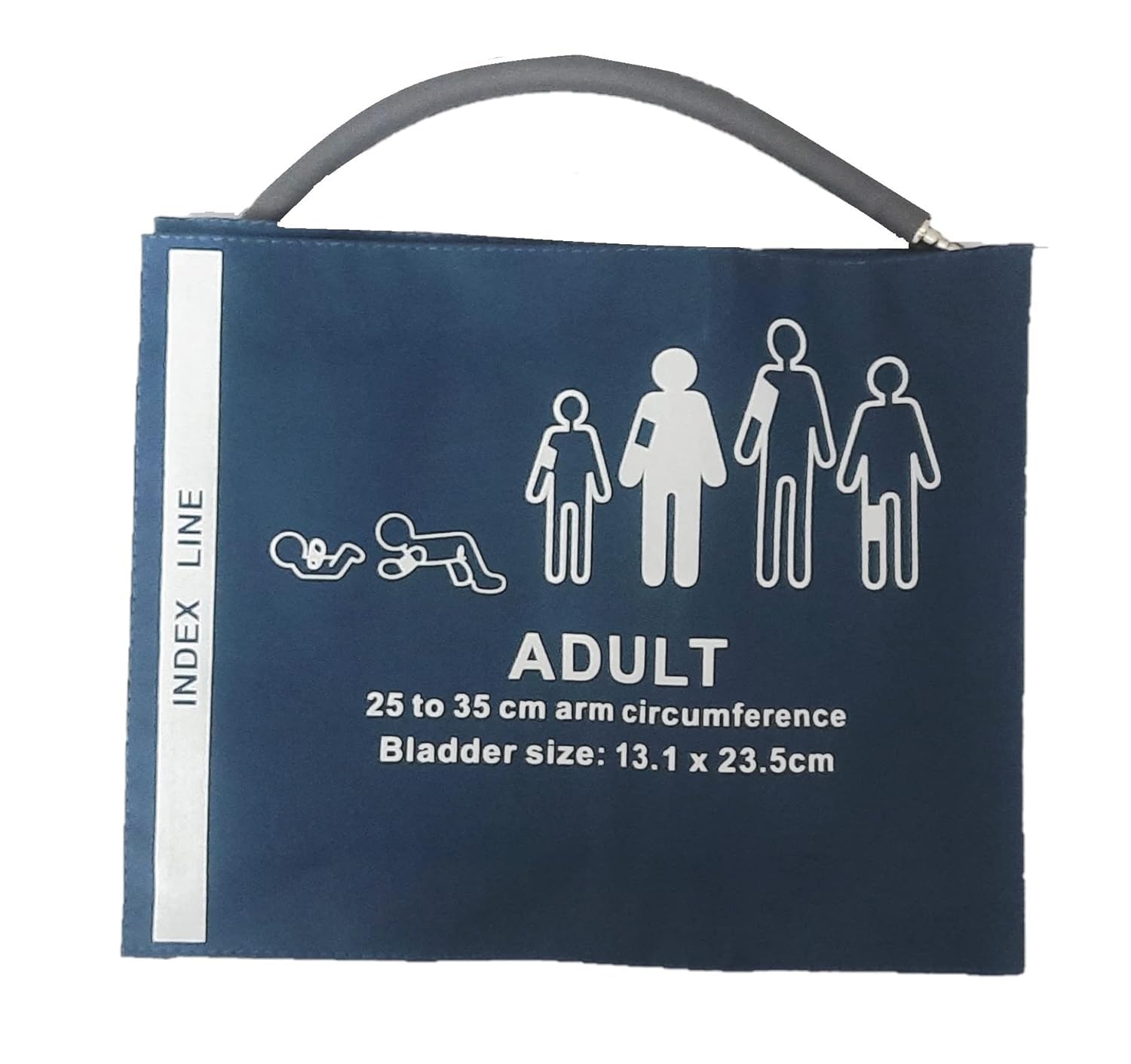 VATS Reusable Adult BP Cuff/NIBP Cuff 25–35 cm in Durable Nylon for Multipara Patient Monitors