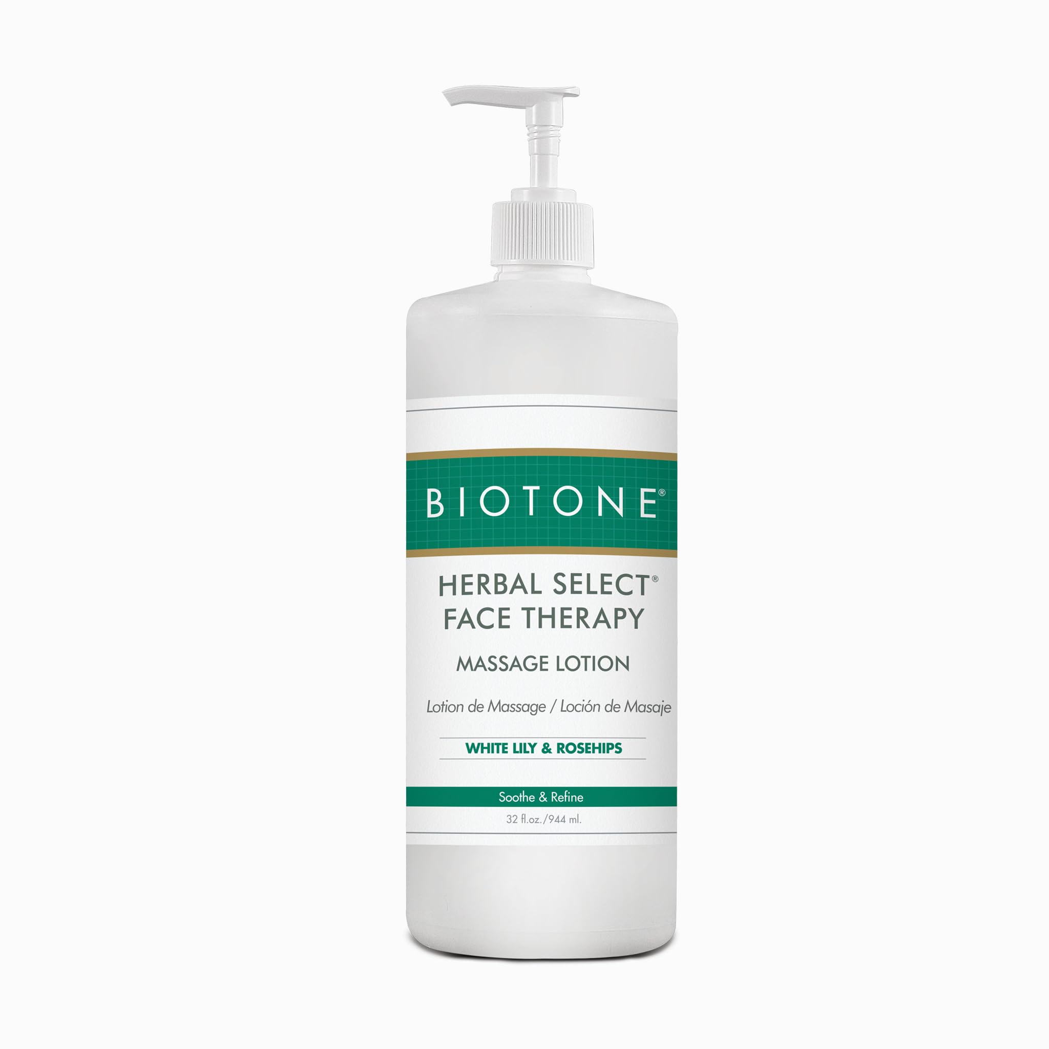 Biotone Herbal Select Massage Products Face Therapy Lotion, 32 Ounce