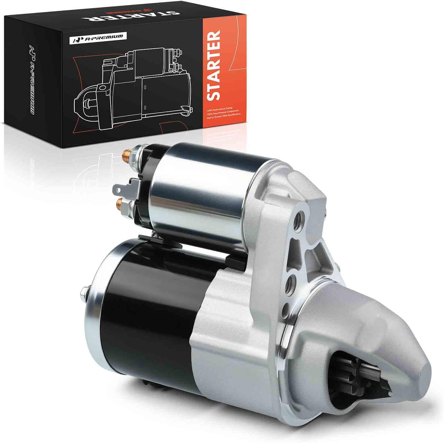 A-Premium Starter Motor Compatible with Chrysler 200 2011 2012 2013 L4 2.4L, 12V 1.4KW 10 Teeth Clockwise, Replace# 56029577A, M000T38671