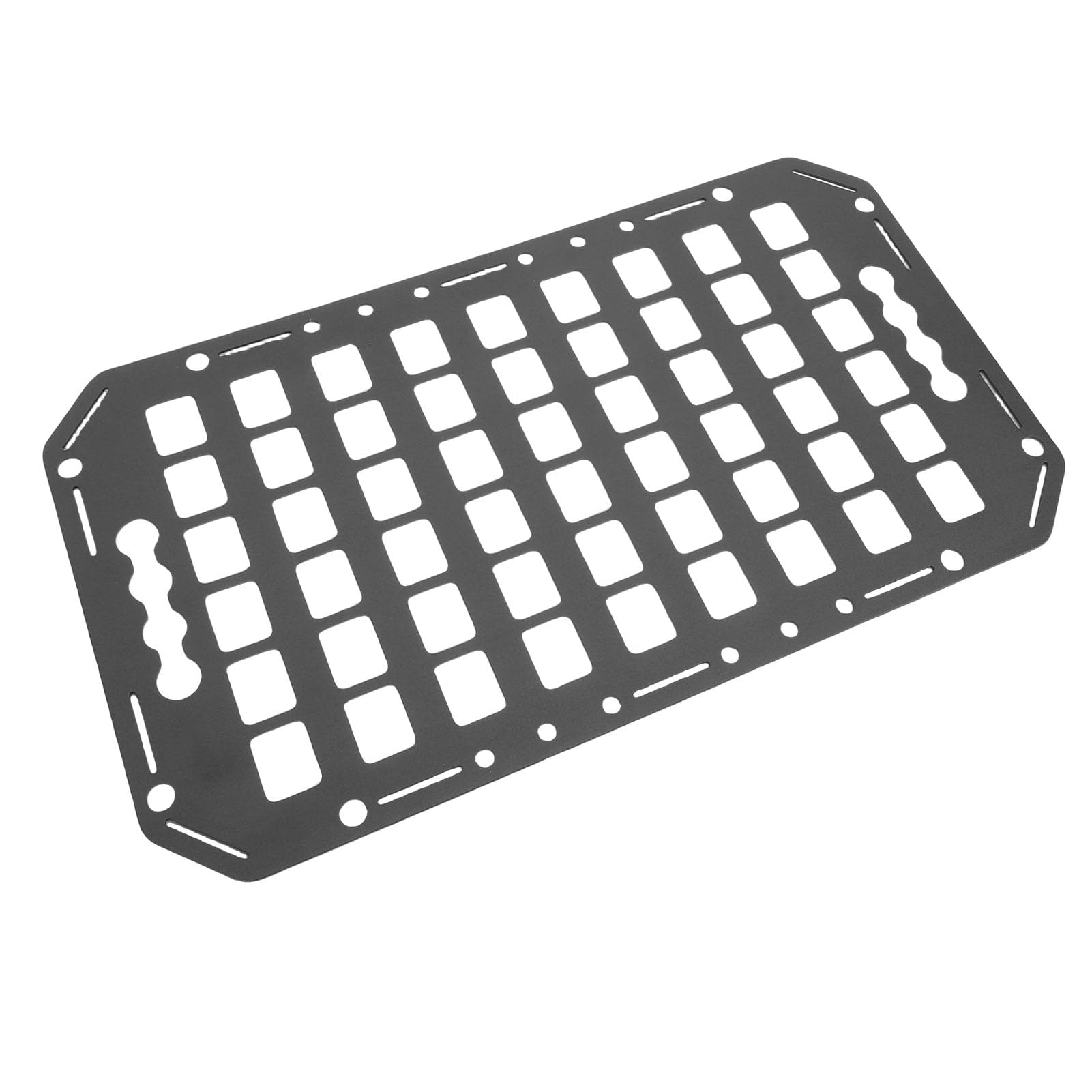 Organizzatore per Pannelli per Pianale di Camion, Pannello Portaoggetti in Metallo e Alluminio con Finitura di Precisione, di Bloccaggio e Fori Multipli per Appendere gli