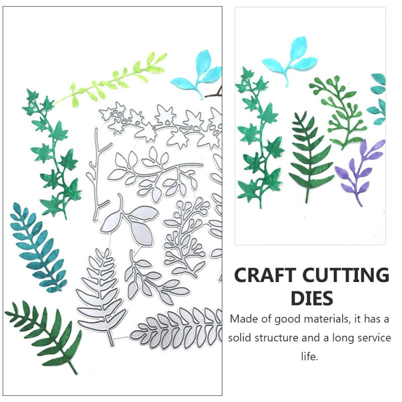 Image of ARTIBETTER Leaf Shape Die Cut Tool 1 Set Carbon Steel Craft Stencil for Card Making Scrapbooking Embossing Designs