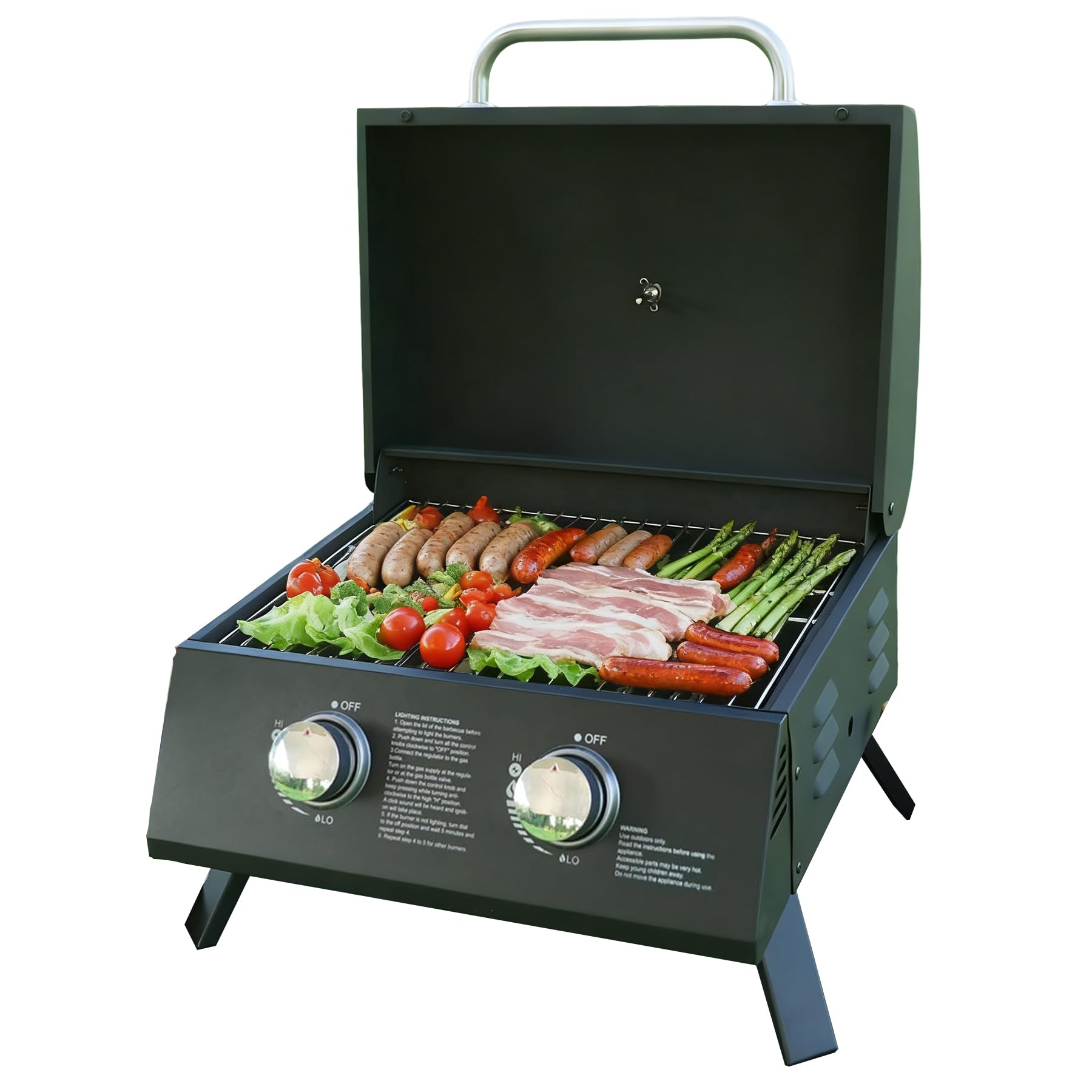 LINGXI 2-Burner Propane Grill