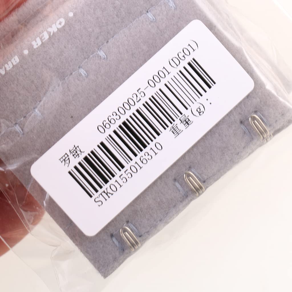 5Pcs Elastic Bra Strap Extension Bra Extenders 3X 3 Hook Gray-image-33