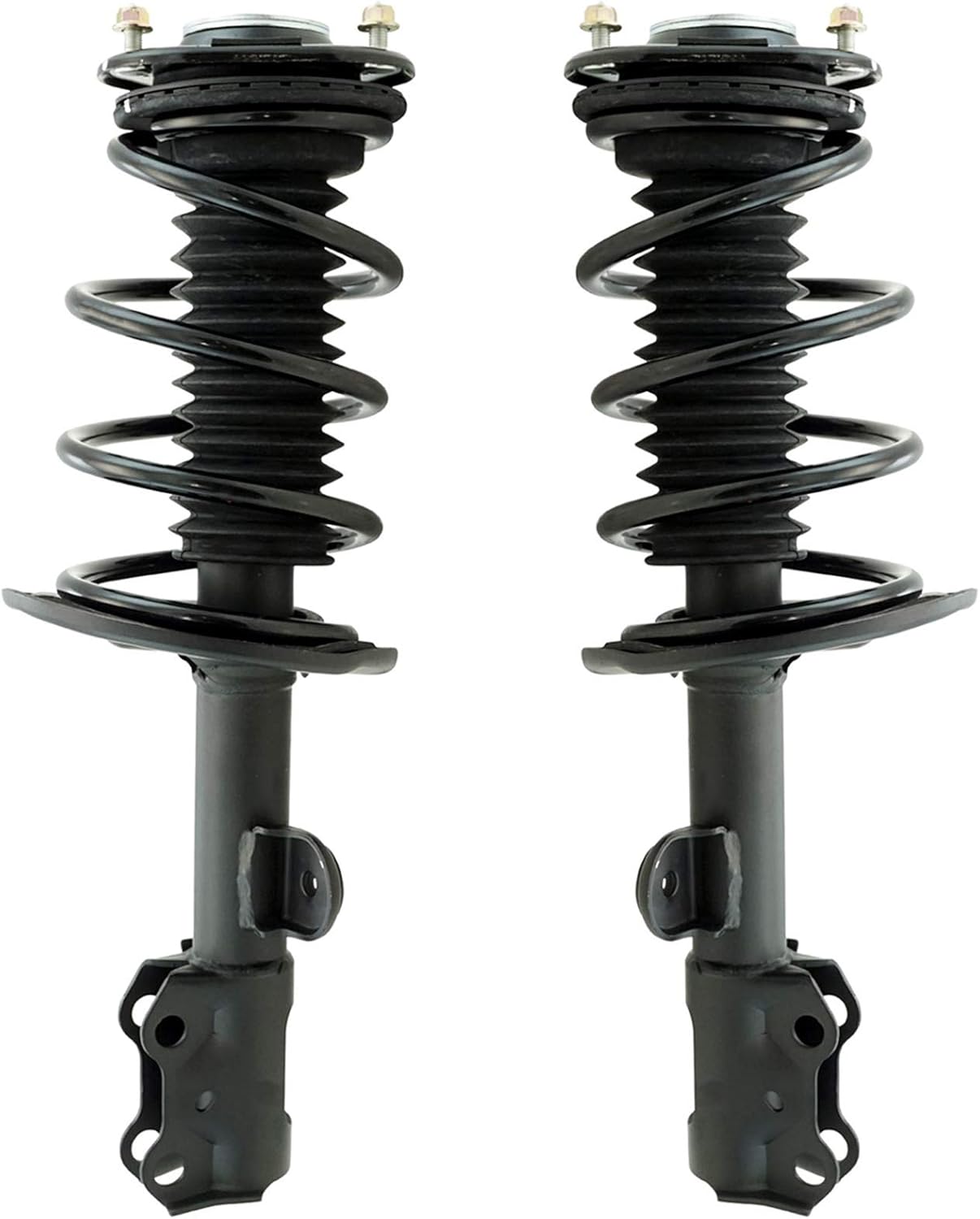 TRQ Front Driver and Passenger Side Strut and Spring Assembly Set Loaded Pre-Assembled Coil Spring Spring Seat Spring Isolator Compatible with 13-18 Toyota RAV4 Limited 13-18 RAV4 LE 13-18 RAV4 XLE