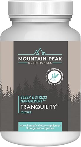 Mountain Peak Nutritionals Fórmula Tranquility - Apoya la salud cerebral, el sueño y el manejo del estrés - Vitamina B6, vitamina B12 y adaptógenos