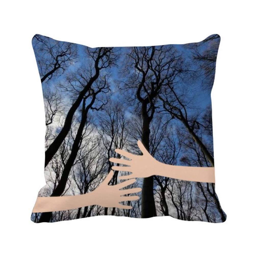 Coussin de Couvrir Ciel Bleu Vert Nature pour Soulager le Stress Quotidien