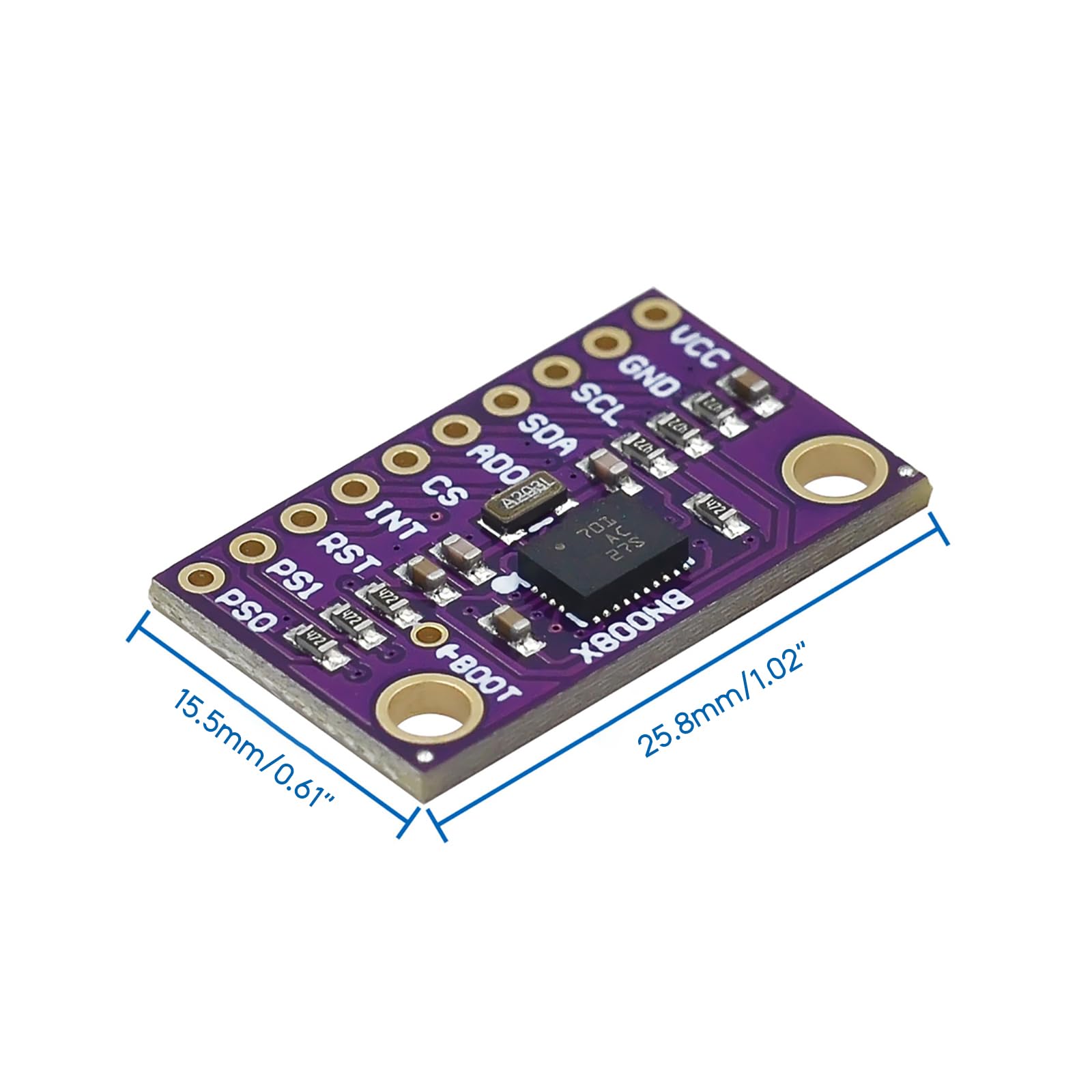 JAGTRADE Development Board BNO080 NineAxis 9DOF AHRS Sensor Module High Accuracy Accelerometer, Gyro & Magnetometer for AR VR Development BNO085