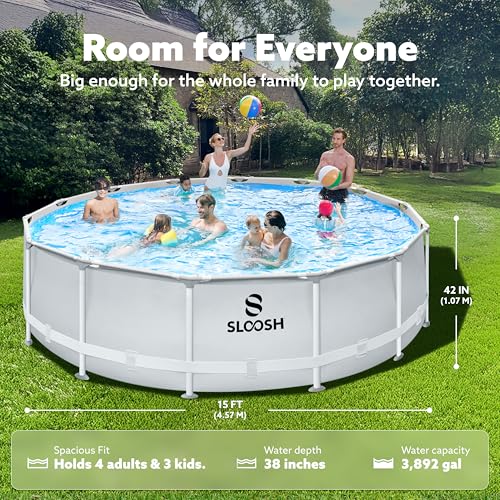 Sloosh 15ft Round Above Ground Pool Review Benefits and Setup Tips - Image 2