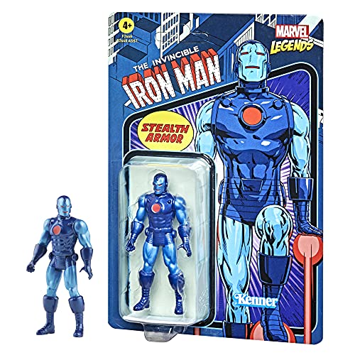 Marvel Hasbro Legends Series 3.75-Inch Retro 375 Collection Stealth Suit Iron Man Action Figure Toy #TOP1