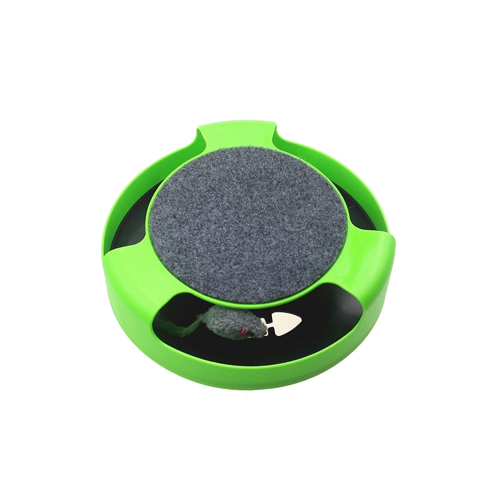 Juguete para gatos automático TEBUTI interactivo con pista de carreras y varita de juego