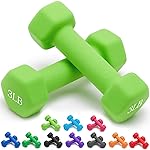 Portzon 10 Colors Options Compatible with Set of 2 Neoprene Dumbbell,1-21 LB, Anti-Slip, Anti-roll, Hex Shape