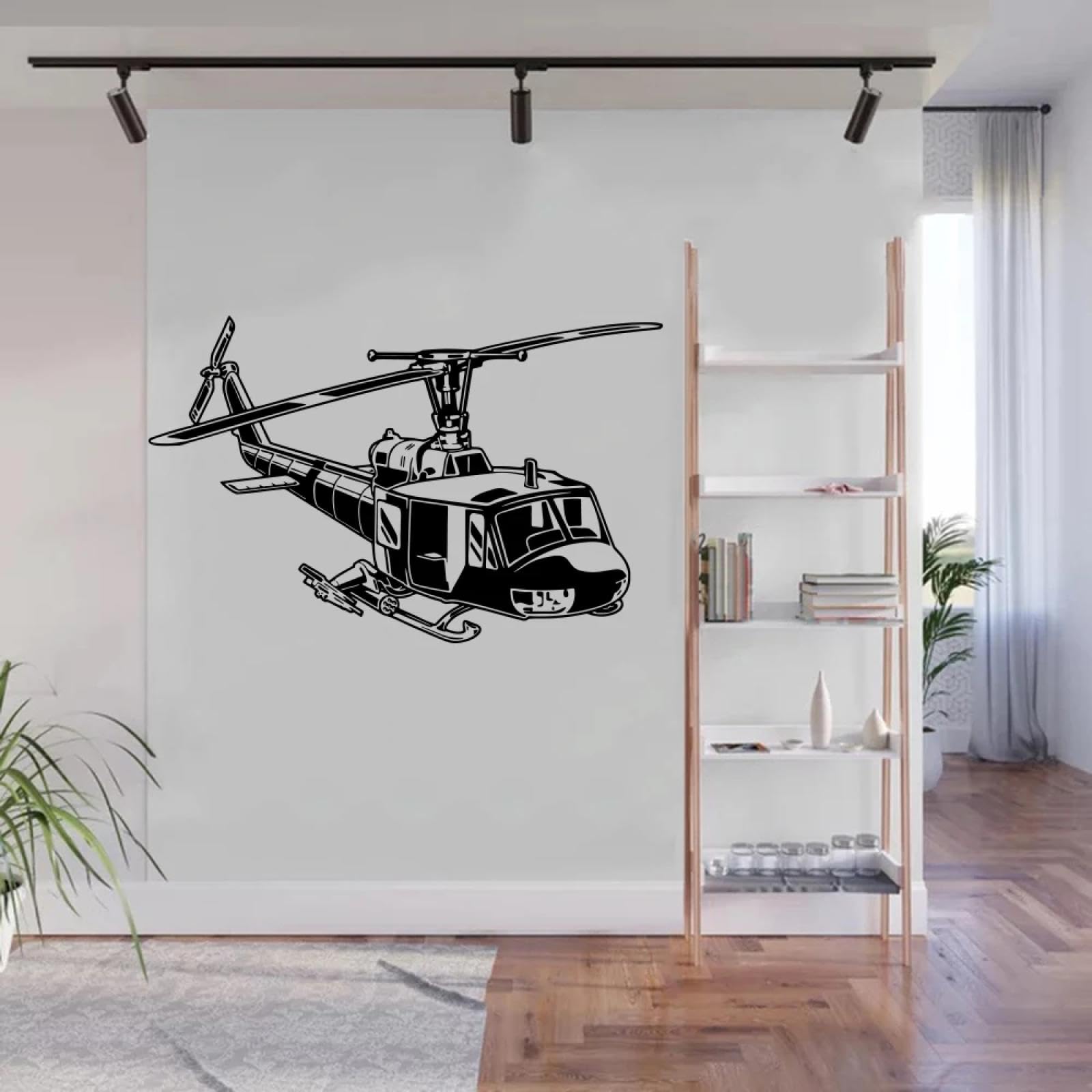 WEIMEIJIE Helicopter/Airplane Wall Stickers for Children and Teenagers, Playrooms, Bedrooms, and Homes - Airplane/Soldier Wall Stickers