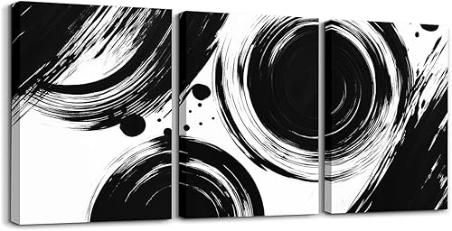 Miniatura 37 de Castle Fairy 3 piezas de arte de pared para decoración de sala de estar, líneas geométricas, decoración de pared para dormitorio, decoración de