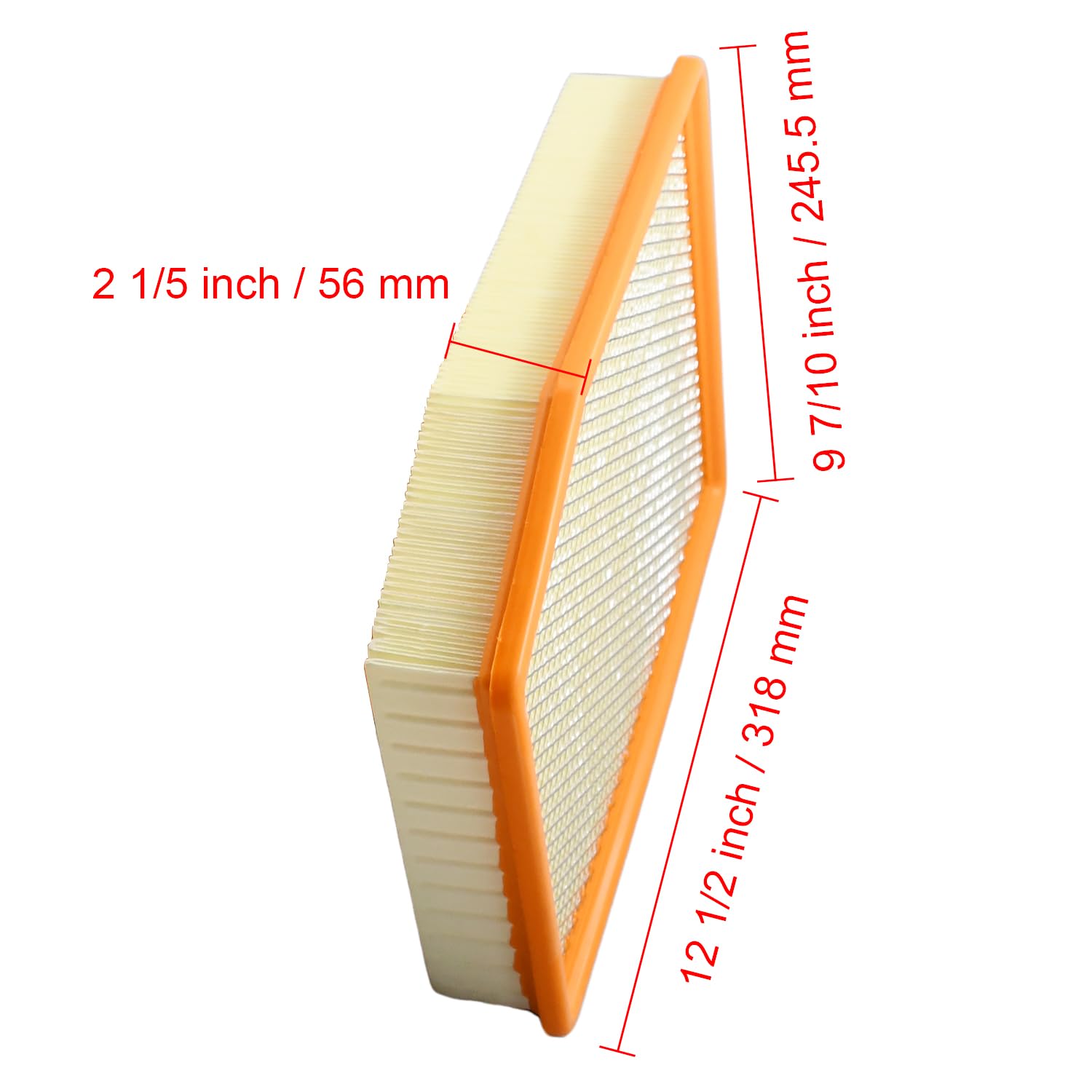 Filtro de aire A3244C, 2 unidades, 84121219, compatible con Cadillac Escalade ESV 2021-2022, compatible con Silverado 1500 2500 2019-2022, compatible con GMC Sierra 1500 2500 3500 2020-2022