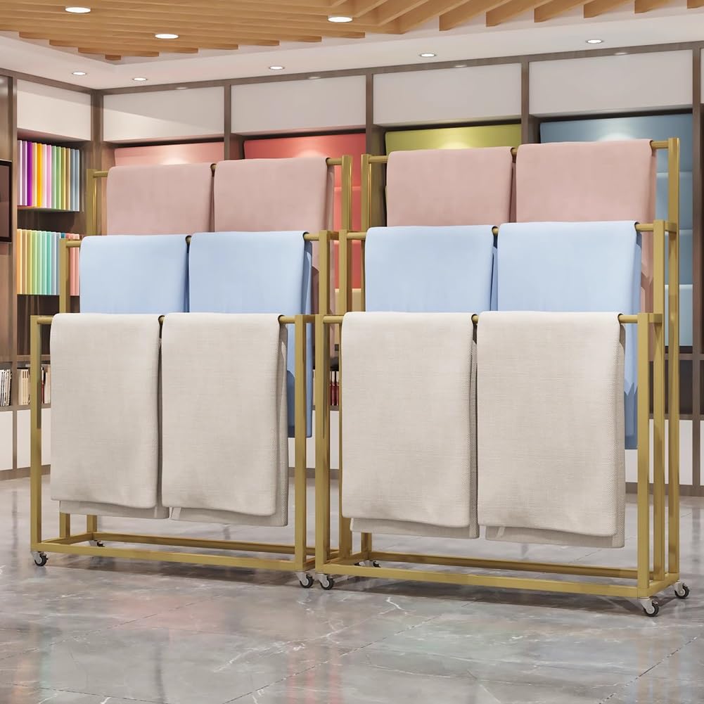Présentoir à foulards multi-niveaux pour sublimer l'organisation de votre boutique