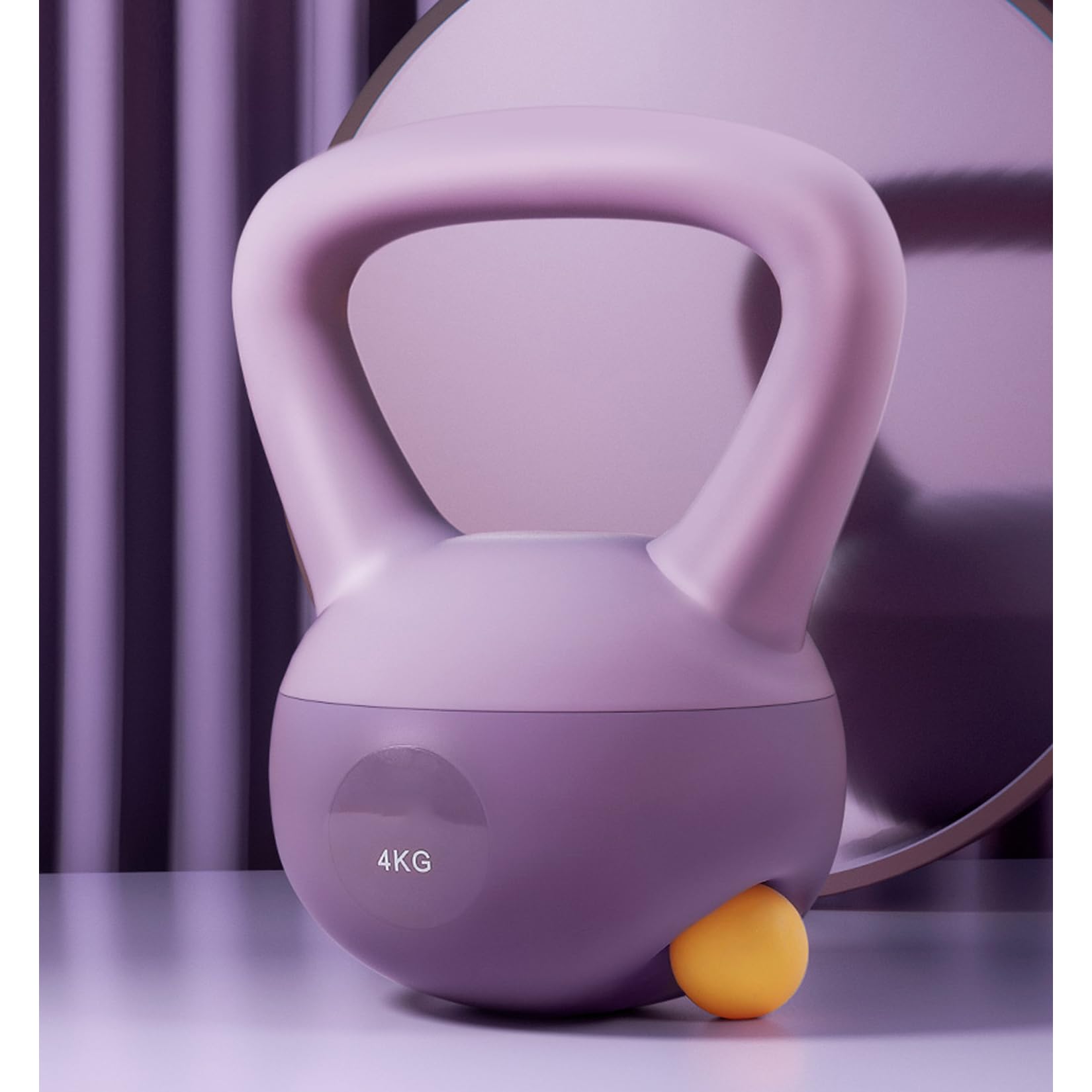 Pesa Rusa,Soft Kettlebell,Con Mango Más Ancho,Relleno de Arena de Acero,Base Acolchada de Superficie Blanda,Silenciosas,Protegen el Suelo,4kg,6kg,8kg,10kg