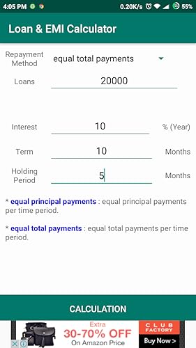 Loan & EMI Calculator