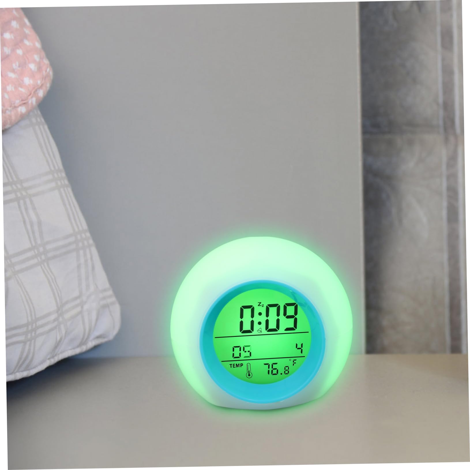 Ciieeo 3piezas Reloj Despertador Infantil Luz Led Colorida y Calendario Lámpara Nocturna Esférica para Niño Niña Función y Sonidos De Sueño Sin Batería Incluida