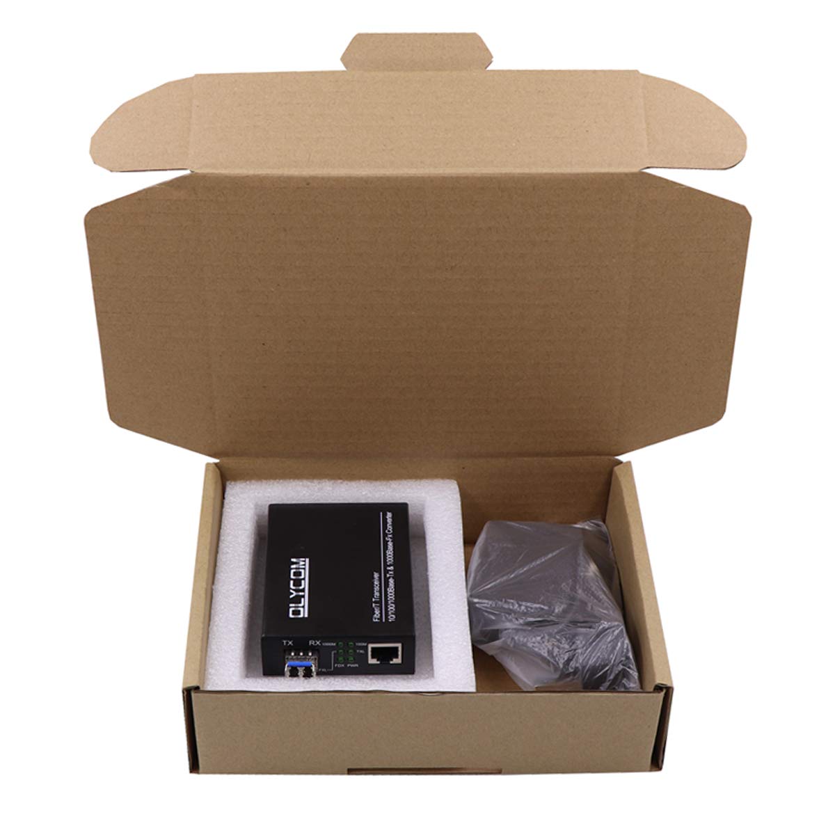 SFP Convertisseur de fibre optique vers réseau optique SFP vers Ethernet Gigabit (SM, 20 km, LC, 1310 nm)