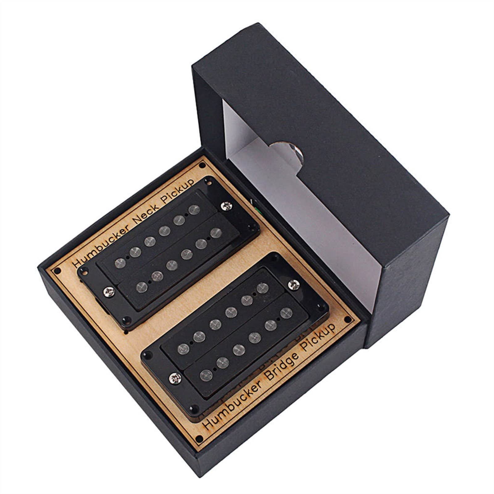 Humbuckers Alnicov 6 Strings Neck Bridge Pickup 18/19k para Piezas De Guitarra