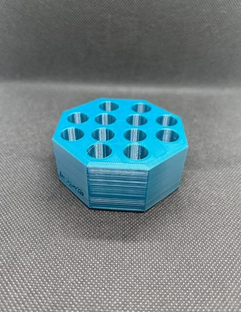 Organizador de escritorio para 510 cartuchos, bolígrafos y lápices, 12 espacios (verde)