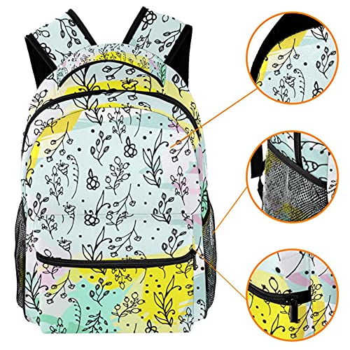 Sac à dos femme multicolore oiseaux de paradis à grande capacité voyage - 3