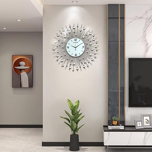 Miniatura 2 de NEOTEND 3D Reloj decorativo de pared Diámetro de 256 pulgadas