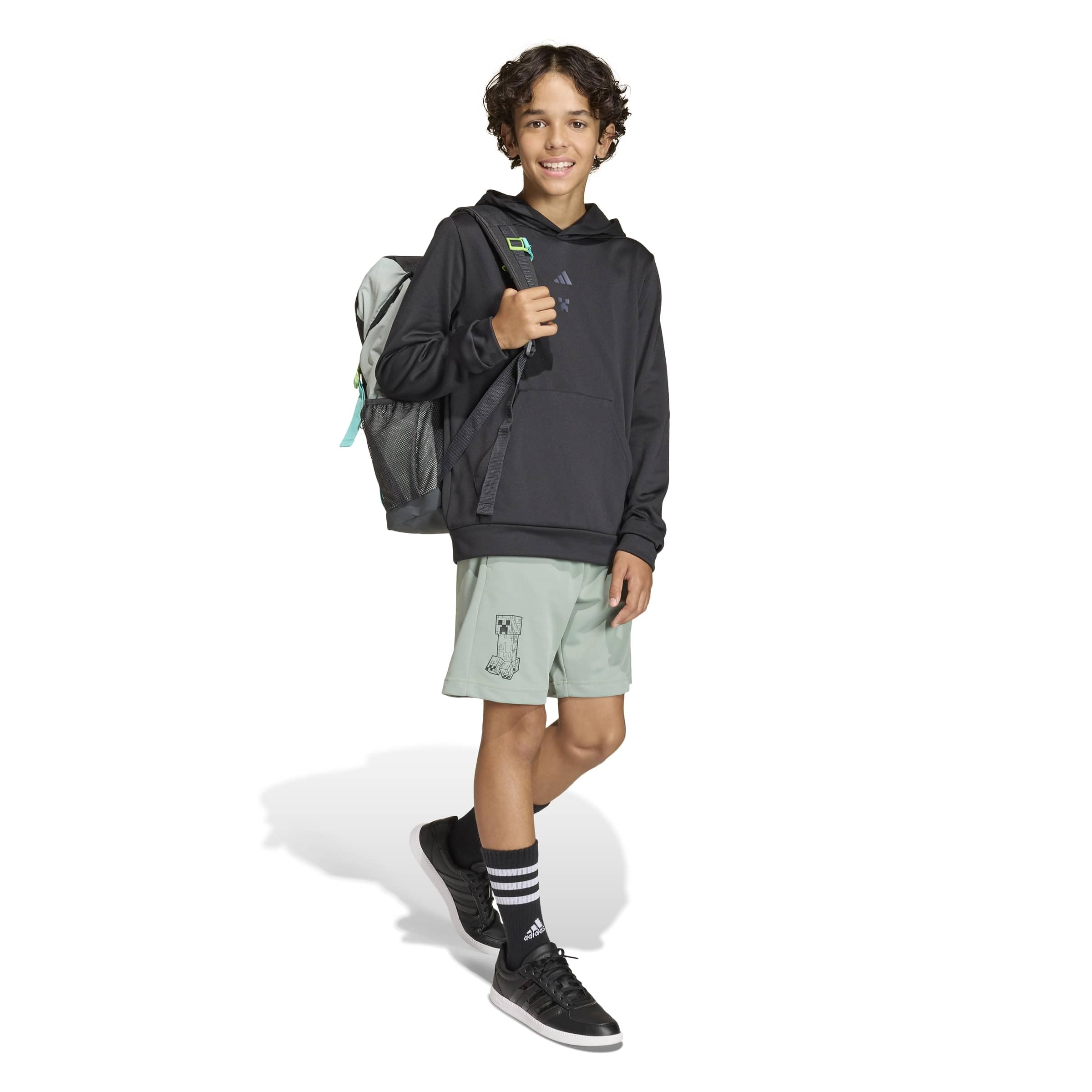 adidas Minecraft Training Hoodie Felpa con Cappuccio Unisex - Bambini e Ragazzi